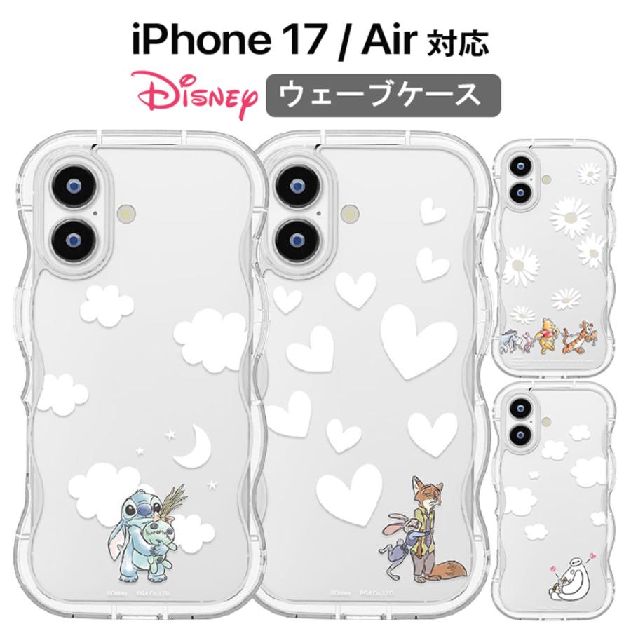 iPhone17 ケース ディズニー クリア かわいい 耐衝撃 iPhone 17