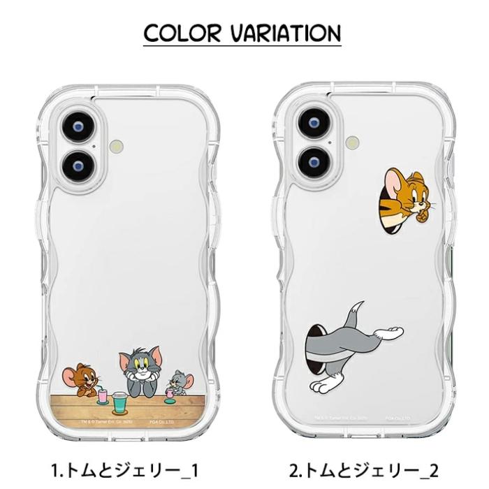 iPhone17 ケース トムとジェリー クリア かわいい 耐衝撃 iPhone 17