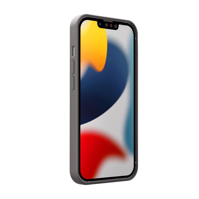 iPhone13 ケース シンプル グレー iPhone 13 シリコンケース シリコン