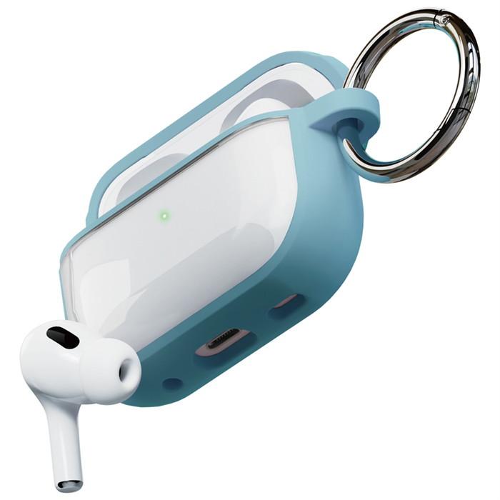 AirPods Pro 本体 + ワイヤレス充電ケース　本体カバー付「ブルー」 楽天市場】AirPods ケース Pro 第3世代 AirPods4 第4世代 エアーポッズ