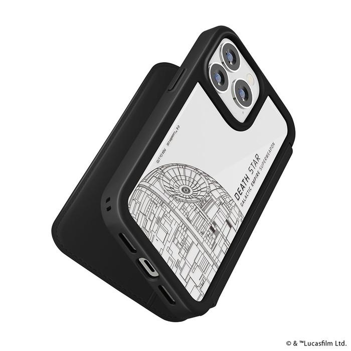 iPhone15 手帳型ケース 耐衝撃 透明ケース ガラス iPhone15ProMax 手帳