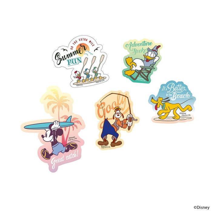 ステッカー シール 5枚セット スマホに挟める 耐水 耐光 ディズニー