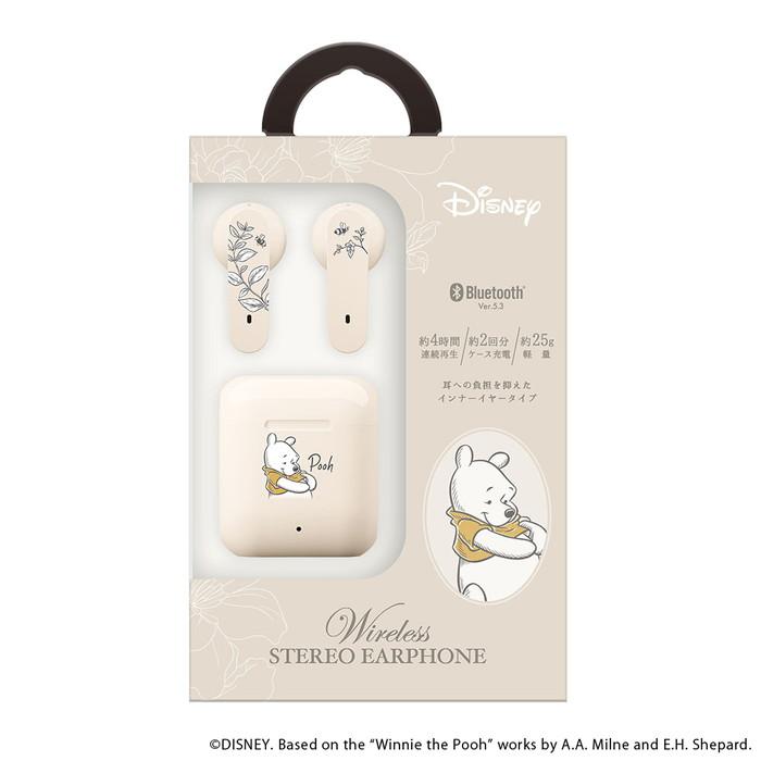 ワイヤレスイヤホン(プーさんver.) ワイヤレスイヤホン ディズニー プー キャラクター Bluetooth