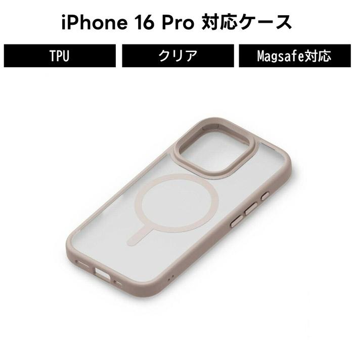 iPhone 16 Pro ケース 透明 透明ケース かわいい 韓国 MagSafe