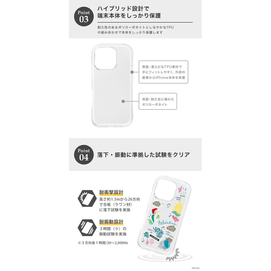 iPhone16Pro ケース 透明 ディズニー スティッチ 耐衝撃 ワイヤレス