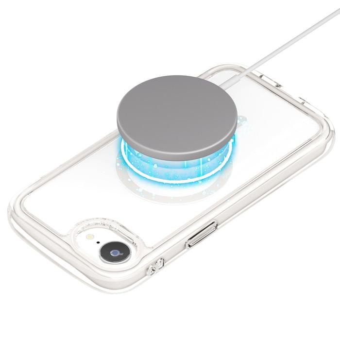 iPhone16e ケース 耐衝撃 ホワイト シンプル 透明 二層構造