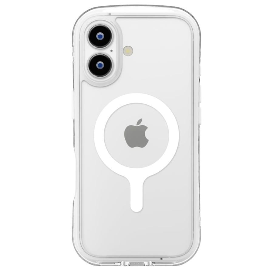 iPhone 17 ケース MagSafe対応 クリア 耐衝撃 ホワイト 高透明