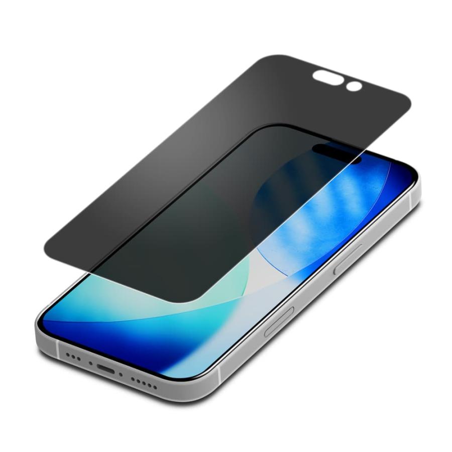 iPhone17 フィルム 覗き防止 ガラス iPhone16Pro 180°覗き見防止