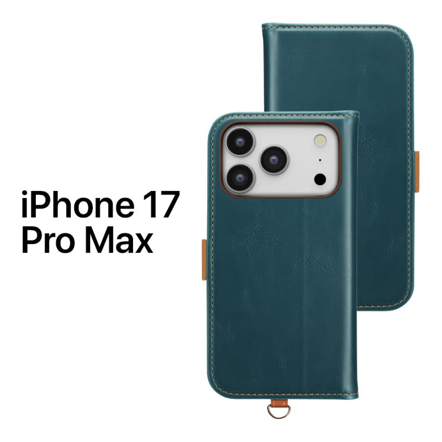 iphone17pro　max DECODED フリップケース 手帳　黒　革 iPhone17ProMax ケース 手帳型 iPhone17 ProMax かわいい iPhone 17