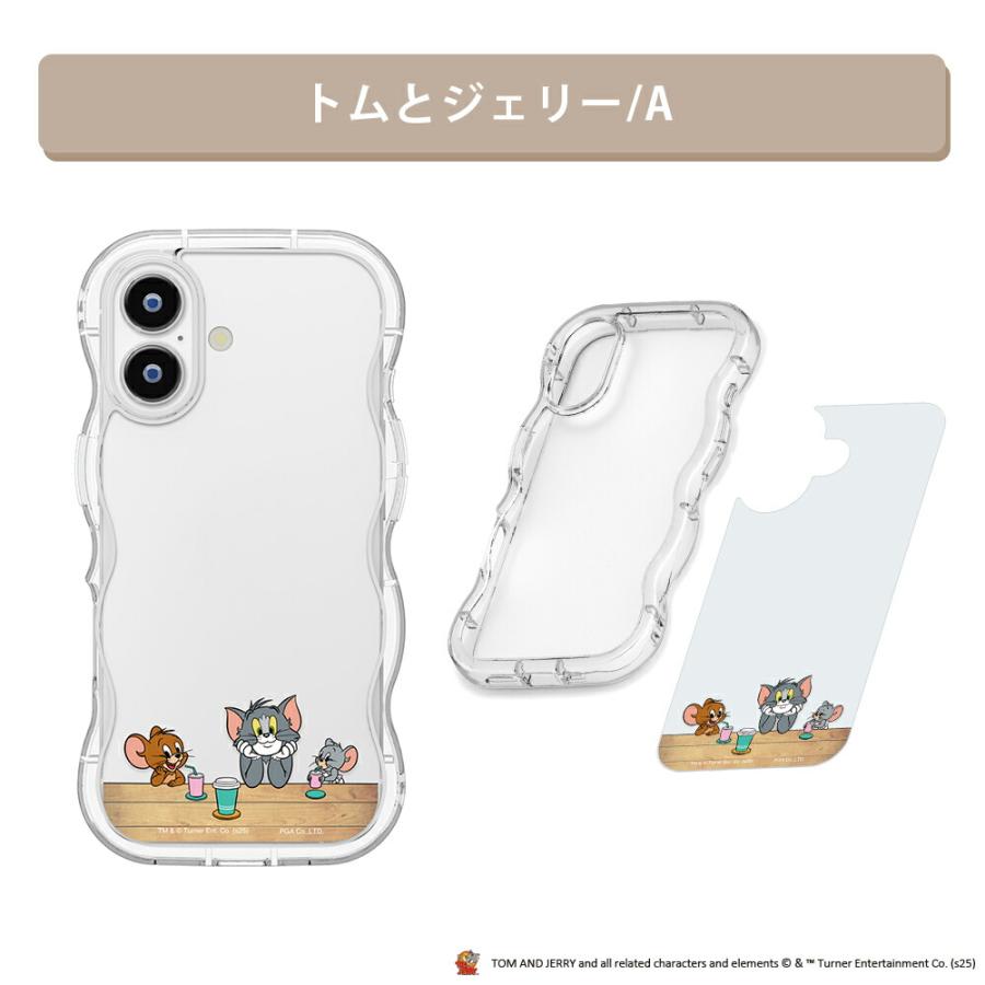 iPhone 17 ケース トムとジェリー ワーナー クリア 耐衝撃 トムジェリ