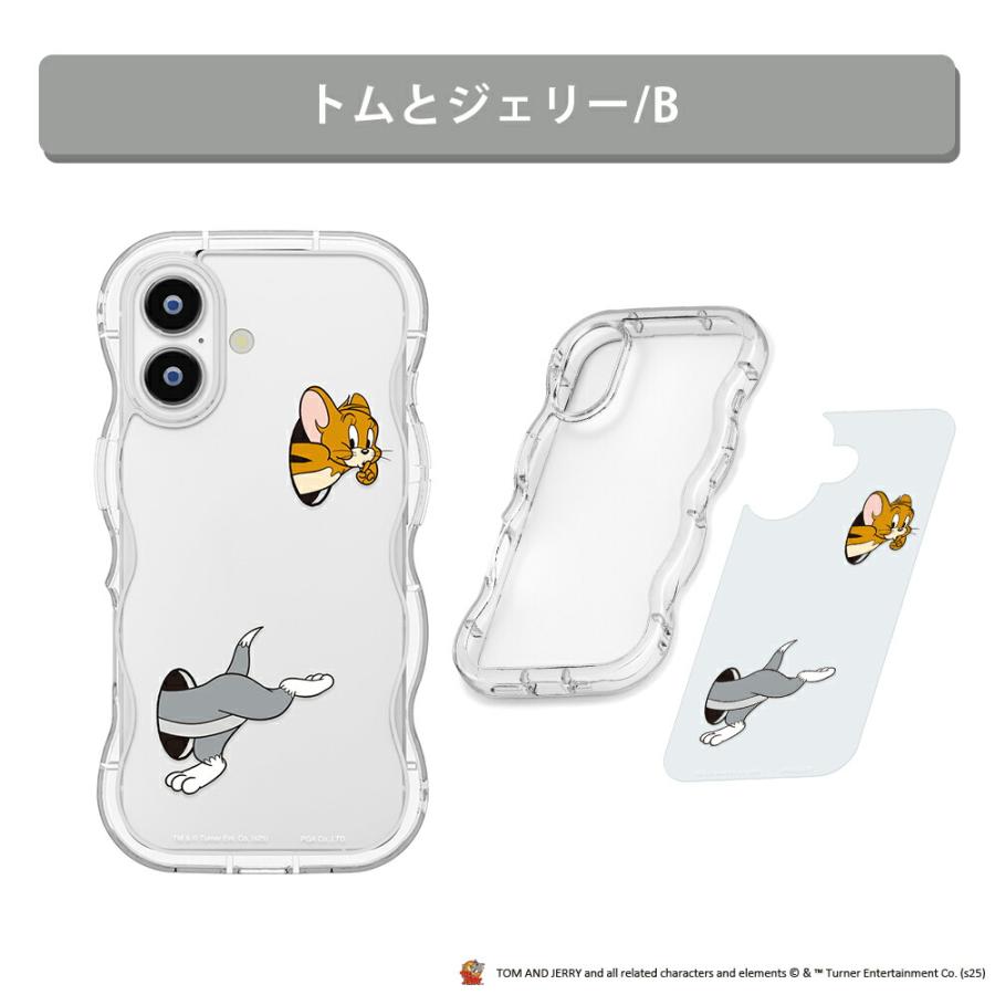 iPhone 17 ケース トムとジェリー ワーナー クリア 耐衝撃 トムジェリ