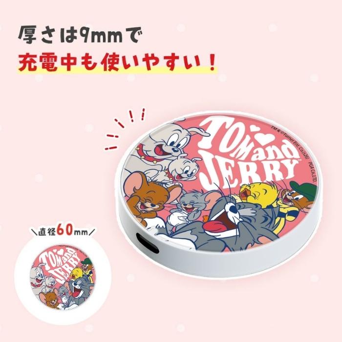 トムとジェリー タフィー マグネット式ワイヤレス充電器 キャラクター