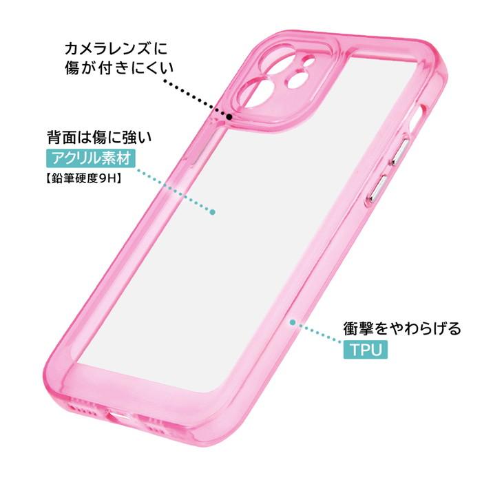 ray-out iPhone12 Pro ケース カバー ネオンカラー 蛍光 クリア