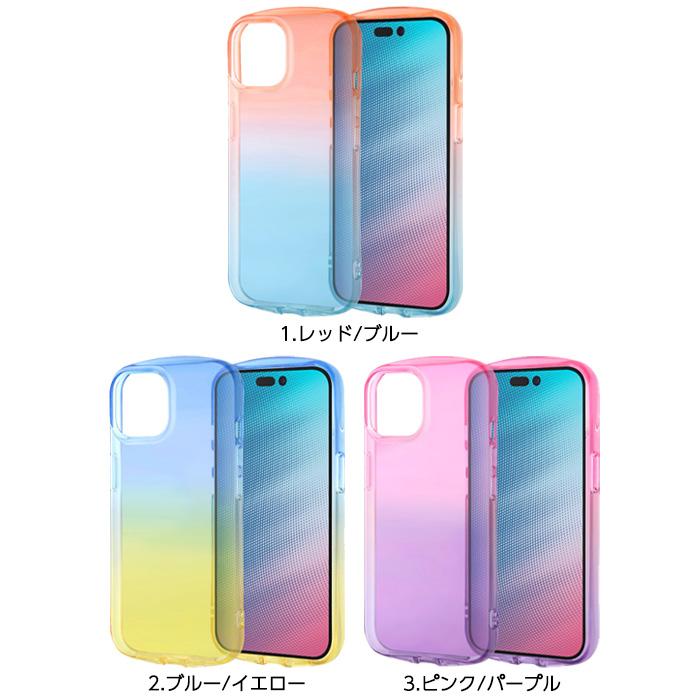 iPhone 15 iPhone15 Pro Plus ProMax ケース クリア 耐衝撃 レッド ブルー イエロー ピンク パープル iPhone13 iPhone14 アイフォン15 14 13 プロマックス｜white-bang｜02