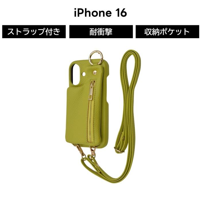小物 cassp iPhone 16 ケース ショルダー iPhone16 アイフォン16 ショルダー