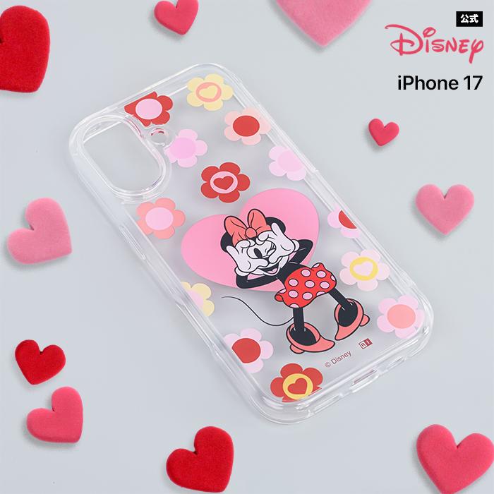 iPhone 17 ケース ミニー クリア iPhone17 アイフォン17 ディズニー