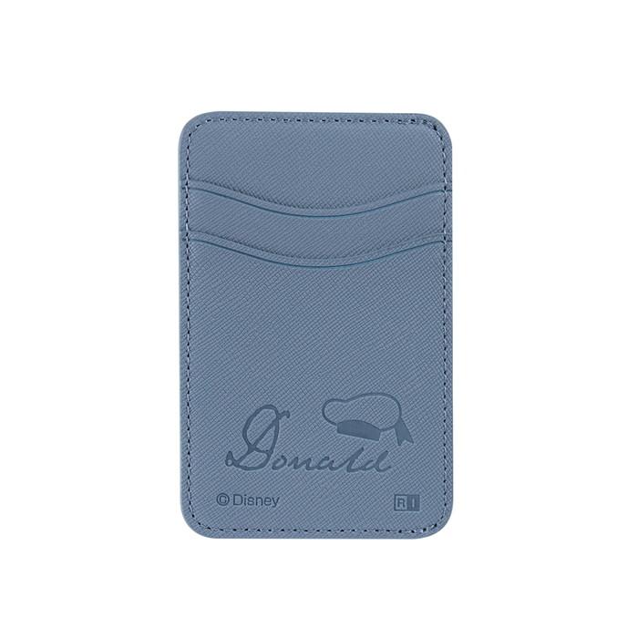 Disney（ディズニー） スマホ カードケース ドナルド レザー 青 ブルー
