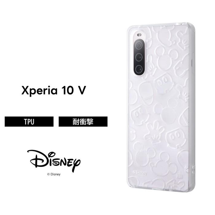 Disney（ディズニー） ミッキー Xperia 10 V ケース クリア ラメ