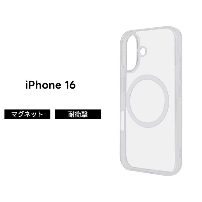iPhone 16 ケース クリア マグネット iPhone16 アイフォン16
