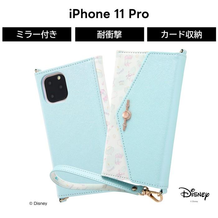 MARC JACOBS iPhone11Pro 手帳型ケース チェーン付 ブルー Disney（ディズニー） iPhone11 Pro ケース キャラクタープリンセス