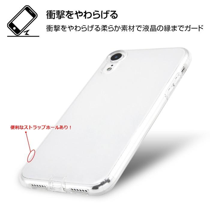 iPhoneXR カバー ケース 耐衝撃 衝撃に強い 保護 シンプル 背面クリア 透明 コネクタキャップ付き 蓋付き フタ付き 軽い 柔らかい アイフォン スマホケース｜white-bang｜02