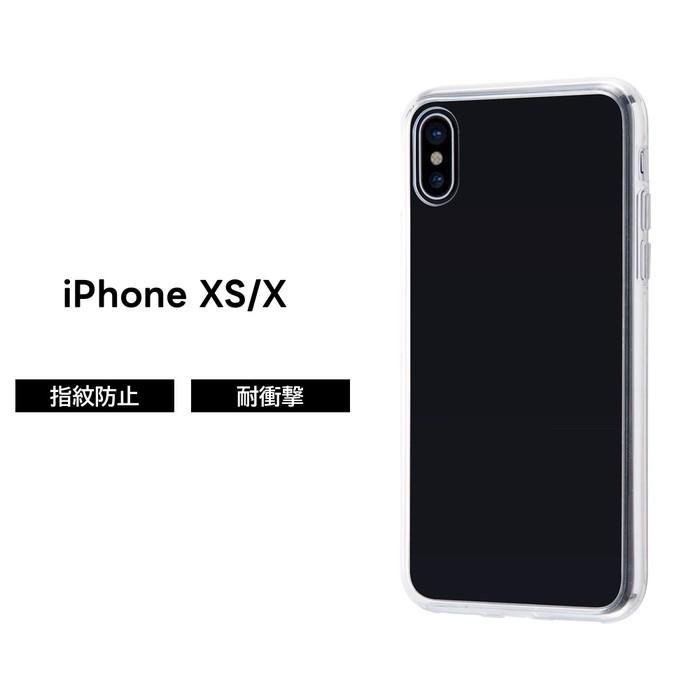 iPhoneX ソフトケース PM-A18BUCTCR iPhoneX iPhoneXS ケース カバー ソフトケース TPU