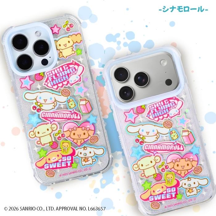 iPhone17 Pro ケース サンリオ 公式 SKINNYDIP iPhone16 シナモロール