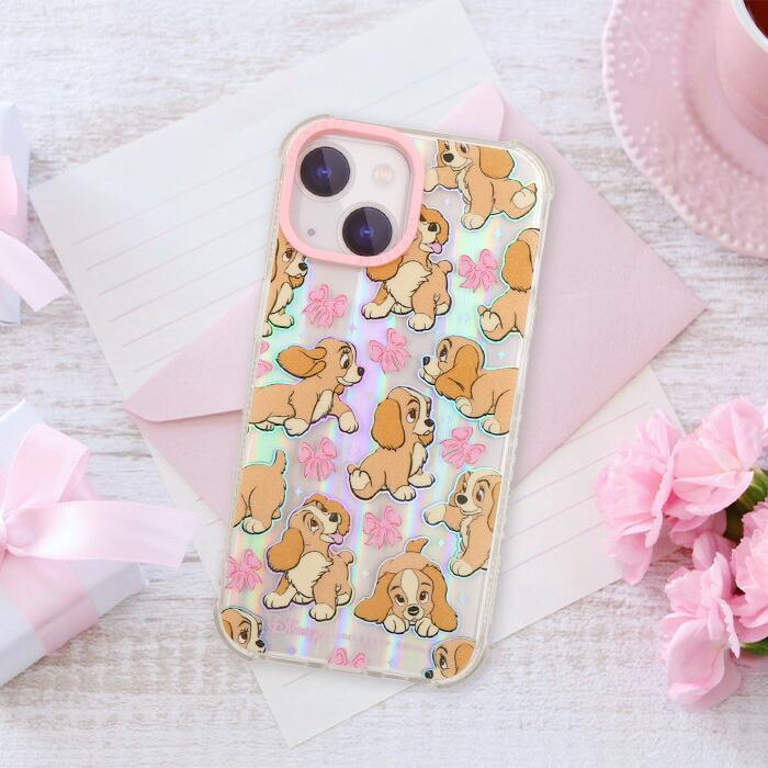 iPhone15ProMax ケース ディズニー わんわん物語 レディ SKINNYDIP