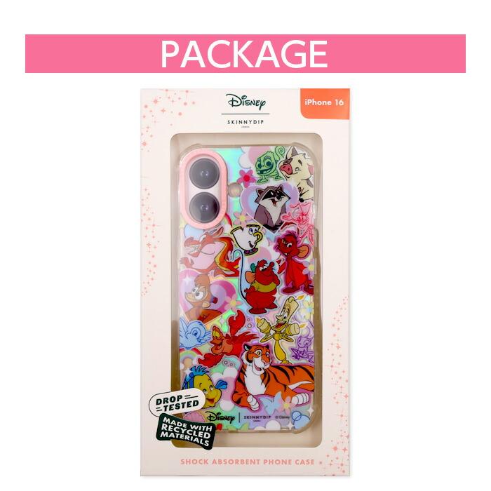 iPhone16Plus ケース ディズニー プリンセス 相棒 かわいい SKINNYDIP