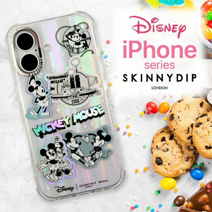 iPhone 14 ケース ミッキー ミニー SKINNYDIP カバー ミッキーマウス 