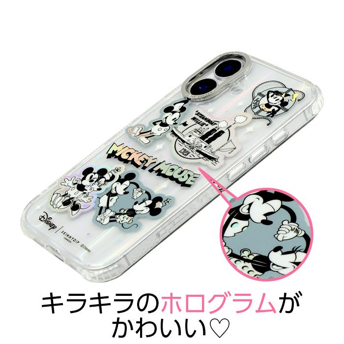 iPhone 14 ケース ミッキー ミニー SKINNYDIP カバー ミッキーマウス
