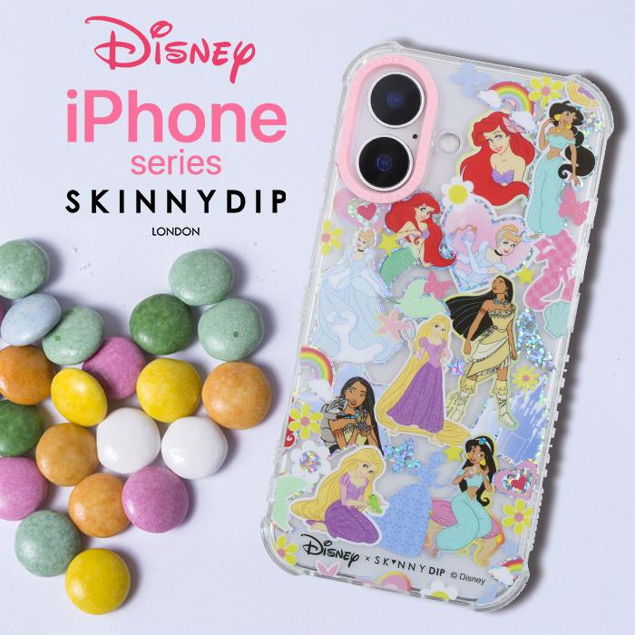 iPhoneアクセサリー SKINNYDIP x mezzo piano iPhone16pro iPhone16Pro ケース ディズニー プリンセス かわいい SKINNYDIP