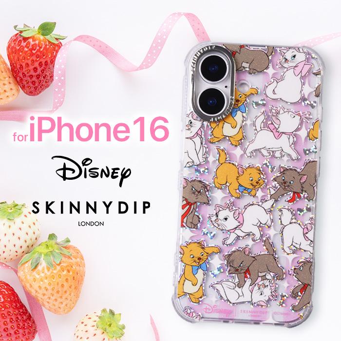 iPhone16 ケース マリー ディズニー かわいい キラキラ ソフト 耐衝撃