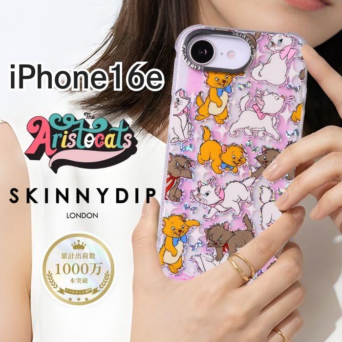 iPhone17e 16e ケース マリー ディズニー かわいい SKINNYDIP クリア