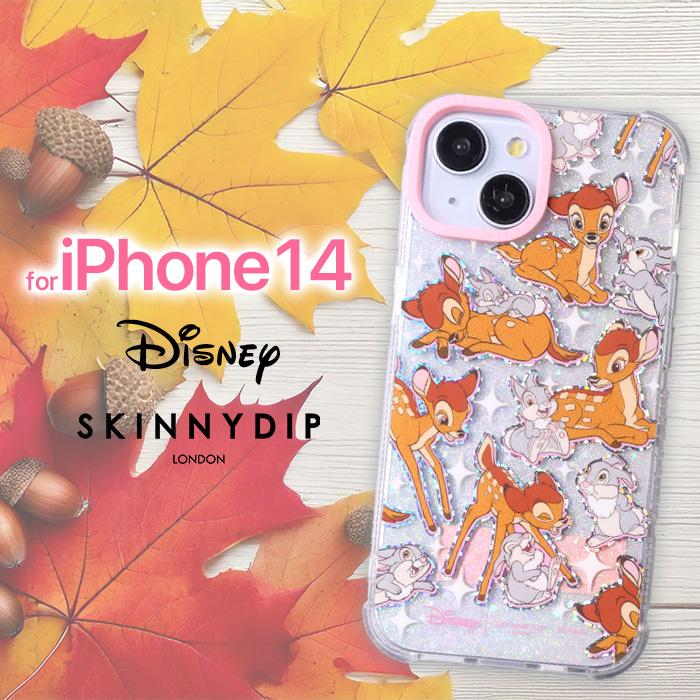 ◆ とんすけ iPhone14 ケース バンビ とんすけ ディズニー かわいい SKINNYDIP