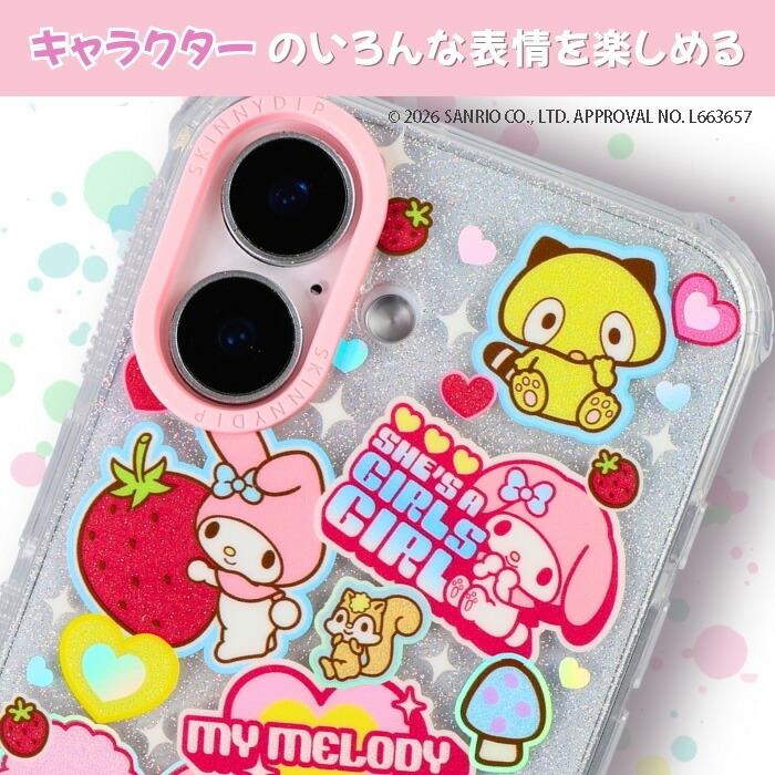 iPhone 16 ケース マイメロディ クリア アイフォン16 サンリオ