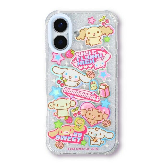 iPhone 16 ケース シナモロール クリア アイフォン16 サンリオ