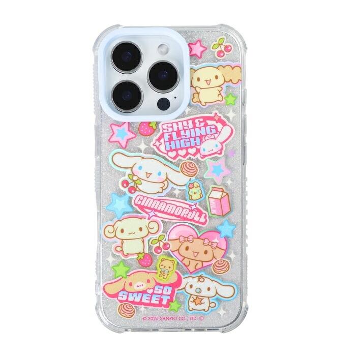 iPhone 16 Pro ケース シナモロール クリア アイフォン16プロ サンリオ