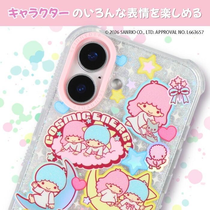 iPhone 16 ケース リトルツインスターズ クリア アイフォン16 サンリオ