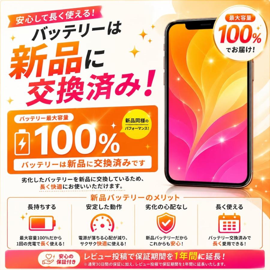 Apple 【新品バッテリー100％】中古 iPhoneSE3 SE3 第3世代 SIMフリー