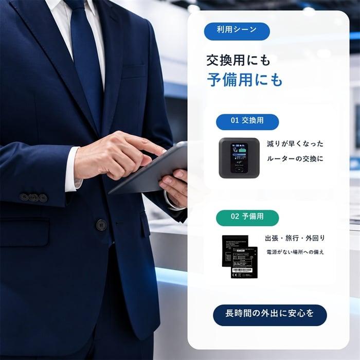 交換用バッテリー FS030W 富士ソフト ルーター 電池パック 互換 交換