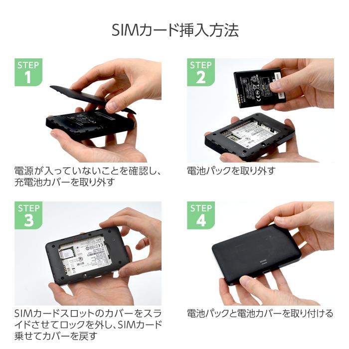 中古 Wifi モバイルルーター SIMフリー 601HW 購入 ポケットwifi 持ち運び ルーター 契約不要 wifiルーター プリペイドsim 付き 10GB セット simカード｜white-bang｜04