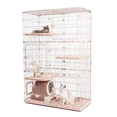 格安 クリーニング Petepela ぺテぺラ 猫ケージ キャットケージ 大型猫 おしゃれ 2段 3段 ペット用品 シンプル キャスター付き お手 特別特価 Clinicaandreiasouza Com Br