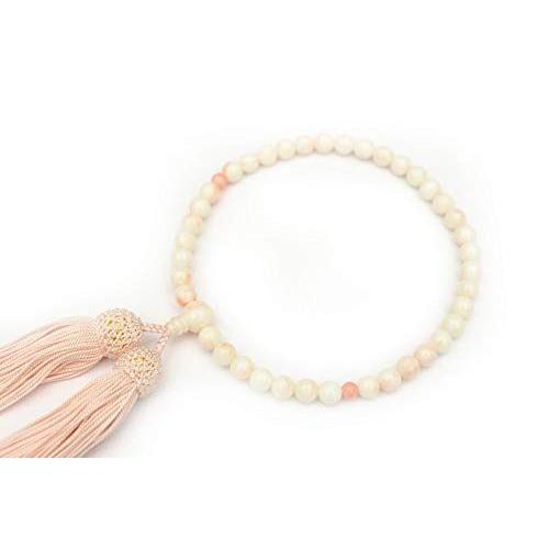 Webストア限定珊瑚 9 5ミリ 珊瑚 サンゴ 片手念珠数珠袋付き数珠念珠女性用 ひるた仏具店 親珠特価品コーナー Effe Studio Pl