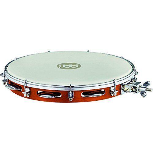 MEINL Percussion マイネル パンデイロ Traditional Wood Pandeiro with Holder 12" スタンド