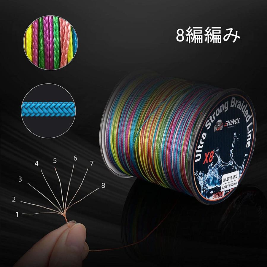 正規品 ランケル Runcl 高強度 Peライン 釣り糸 8編 5色 マルチカラー100m 300m 500m 1000m0 4号 0 6号 0 釣り糸 ライン Www We Job Com