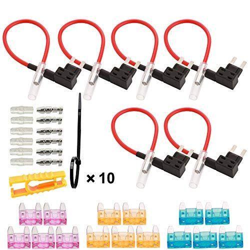 Gtiwung 小型 車 平型 ヒューズホルダー 配線追加 Atm Ta Diy 自動車ブレードヒューズアダプターホルダー 電源取り出し Sale 91 Off