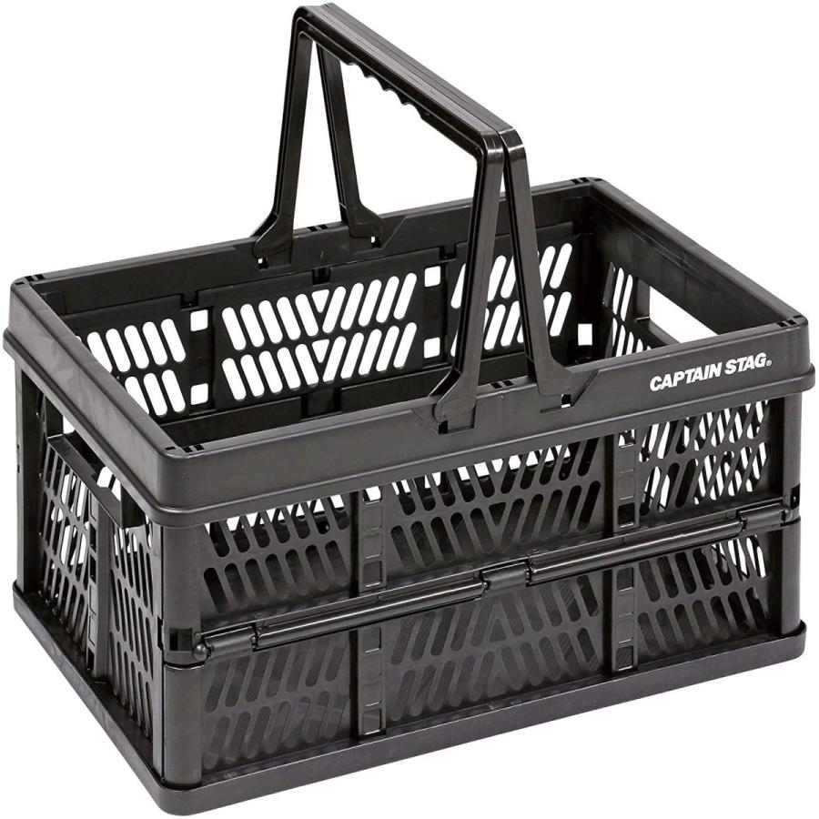 全品最安値に挑戦 キャプテンスタッグ Captain Stag 折りたたみ コンテナ カゴ フォールディング ハンディ 取っ手付き Lサイズ 幅4 Cisama Sc Gov Br