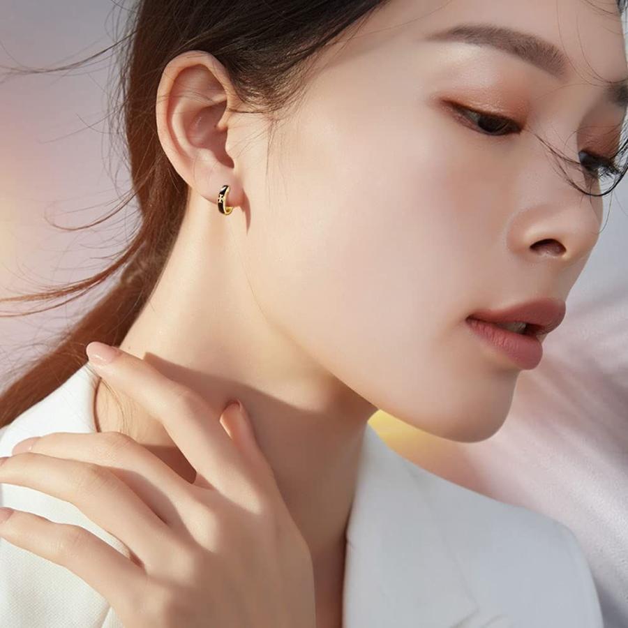 限定商品 ピアス メンズ レディース 人気 シルバー925 フープピアス 黒 信仰の光 ゴールド 金属アレルギー対応 ピアス リング 012 White Cat Brothers 通販 Yahoo ショッピング