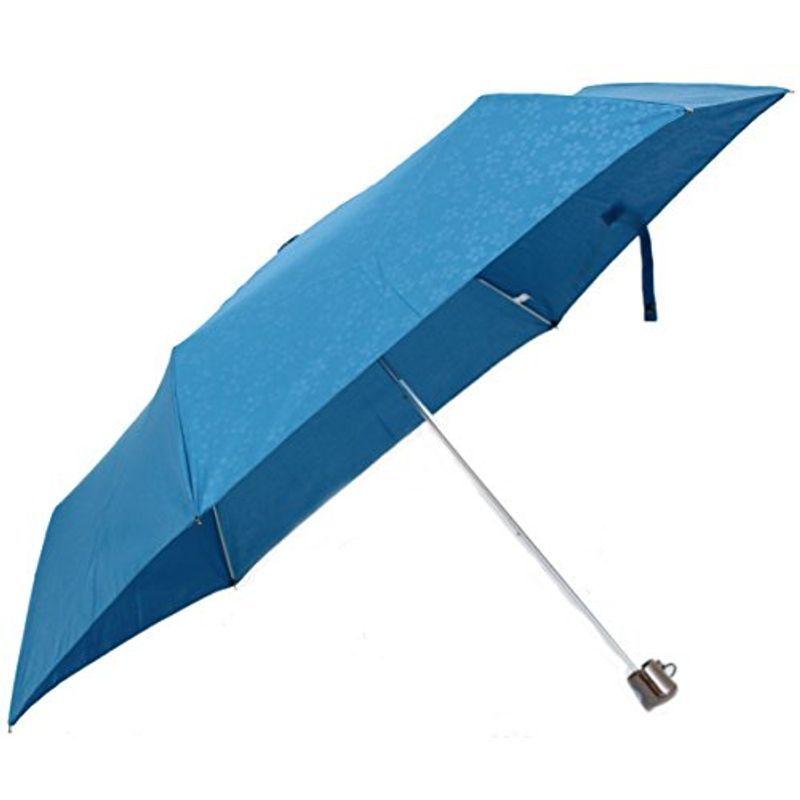 人気の春夏 男女兼用 軽量ミニ エンボス 和柄 55cm 折りたたみ傘 (桜：藍色) その他傘